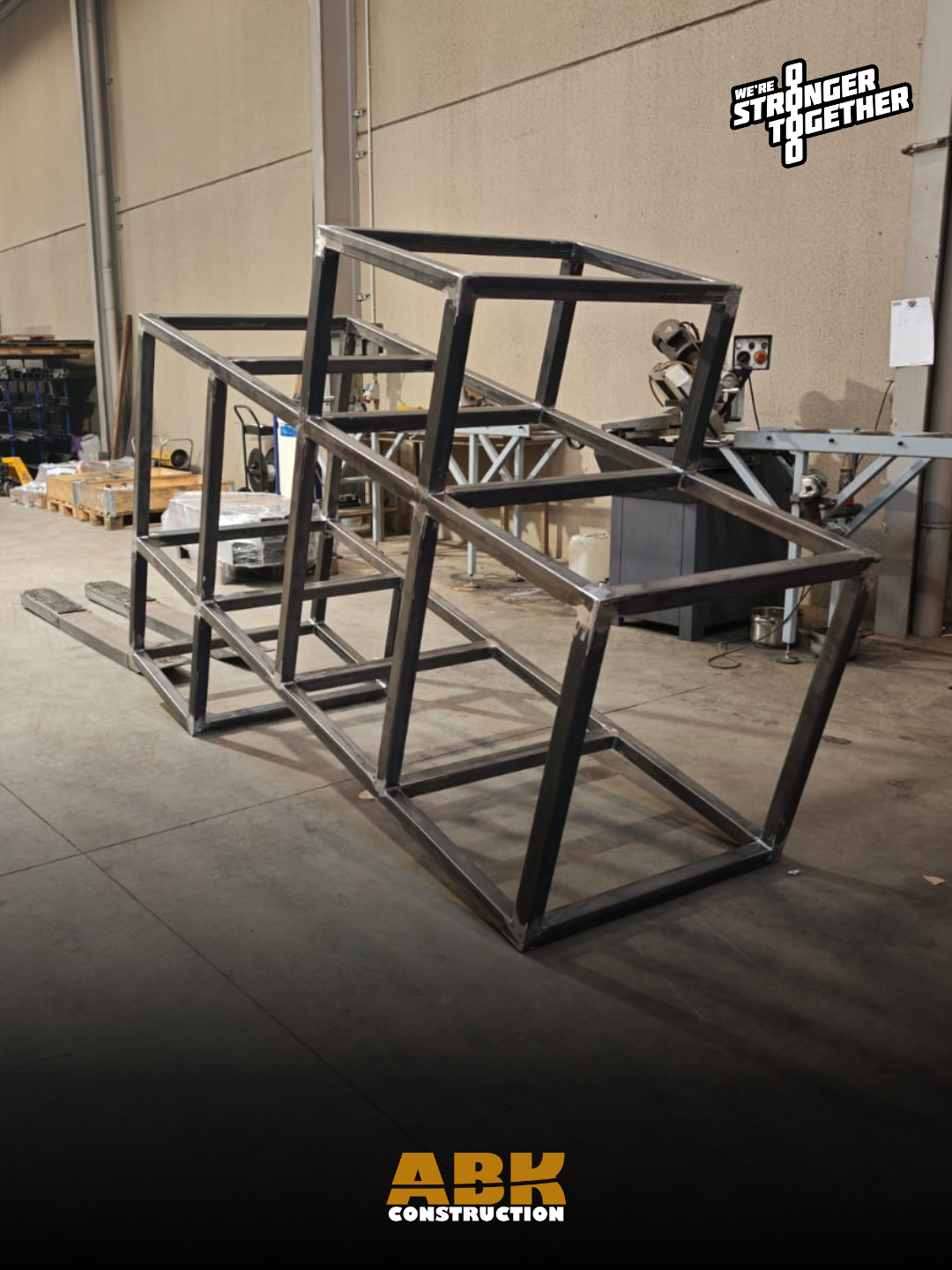 Stalen constructie op maat voor een theatervoorstelling in Gent